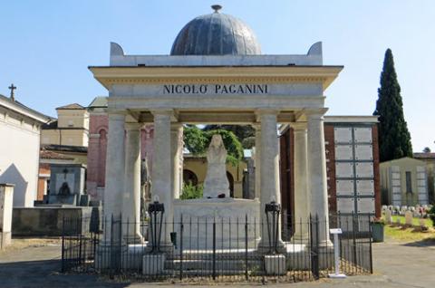 Parma, Cimitero della Villetta, tomba di Niccolò Paganini (2019-06-25) credits: Parma1983